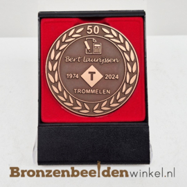 Bronzen jubileum penning 7 cm