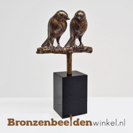 Liefde kado beeld "De Verliefde Vogeltjes" BBWFHVM-zw