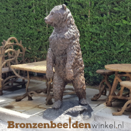 Beeld Grizzly beer in brons BBW59266