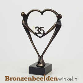 TOP cadeau 35 jaar getrouwd "Het Hart" met 35 BBW003br67