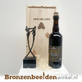Geschenkkist met beeldje en speciaal bier - Hertog Jan Grand Prestige