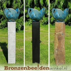 NR 4 | 20 jaar bestaan bedrijf cadeau "Bloem des Levens" - Blauw BBW91238br