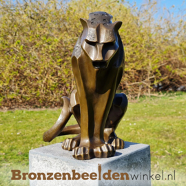 Bronzen jaguar beeld BBW2255