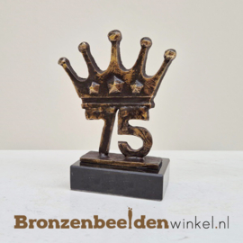 TOP 75 jaar vrouw cadeau "Kroonjaar 75e verjaardag"