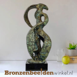 Bronzen kunst beeld "Het Abstracte Hart" BBW52210br