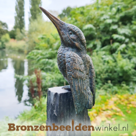 NR 6 | Bronzen vogel beeld ''Ijsvogeltjes op sokkels'' BBW88321-ls