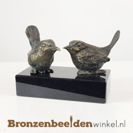 Twee vogelbeeldjes op sokkeltje BBW18654br