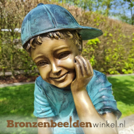 Beeld kindje met pet BBW1324br