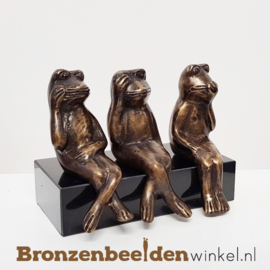 Horen Zien en Zwijgen beeldjes "Kikkers" BBW008br03