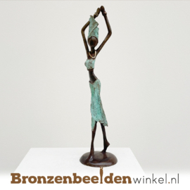Afrikaans beeld "Sierlijk" 35 cm bbwST18GR35