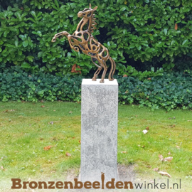 Abstract tuinbeeld steigerend paard BBW2567br