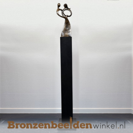 Bruiloft kado "Één zijn" op sokkel BBW001br05XLOS