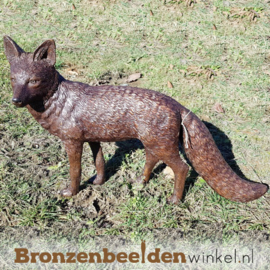 Tuinbeeld vos in brons BBW1330br