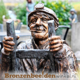 BRONZEN BEELD MIJNWERKER OP MAAT