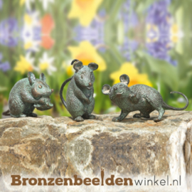 Bronzen muizen beeldjes BBW37998