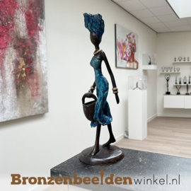 Afrikaans beeld "Shopping" 26 cm BBWST16MD25