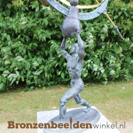 NR  5 | Cadeau man 65 jaar ''Bronzen zonnewijzer / sculptuur'' BBW1165br