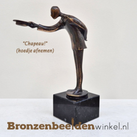 Zakelijk cadeau "Chapeau! (hoedje afnemen)" BBW001br33