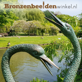 Vijverbeelden 2 kraanvogels BBW1178