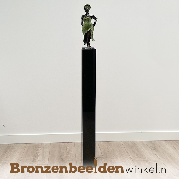 Afrikaans beeld "Zuri" 33 cm bbwDV02GR35