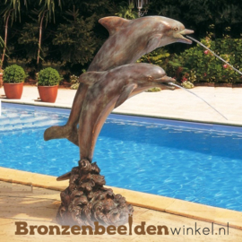 Zwembad beeld dolfijnen BBWR88133