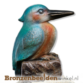 Bronzen ijsvogel beeld BBW88480