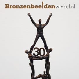 Groot jubileum geschenk "Samenwerken" met jaartallen