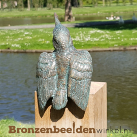 Bronzen ijsvogel beeldje BBW88321