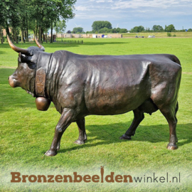 Groot koeien beeld in brons BBW47346