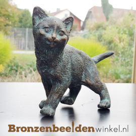 NR 5 | Verjaardag vrouw kat ''Katten beeld brons'' BBWR89005