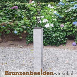 Tuinbeeld "DNA streng" in brons BBW2734br