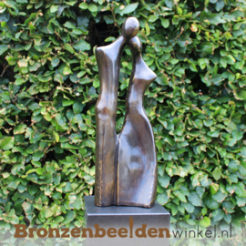 Tuinbeeld "Liefdevol Stel" brons BBW1400br
