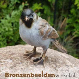 Bronzen musje beeld in kleur BBWF6535fa01