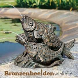 Bronzen vissen beeld als fontein BBW76660