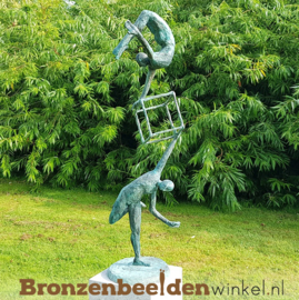 Bronzen tuinbeeld "Evenwicht" BBW52849br