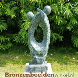 Bronzen tuinbeeld "Zij aan Zij" BBW52228br