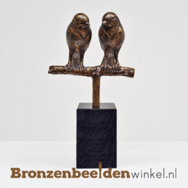 Liefde kado beeld "De Verliefde Vogeltjes" BBWFHVM-zw