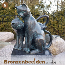 NR 9 | Cadeau vrouw 40 jaar ''Bronzen katten'' BBW2350br