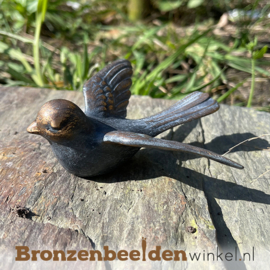 Grafdecoratie vogel ''Musjes open vleugels' BBW37138