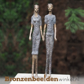 Bronzen tuinbeeld "Mooi Koppel" BBW0931