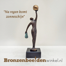 Cadeau voor iemand die het moeilijk heeft ''Na regen komt zonneschijn'' BBW01br46
