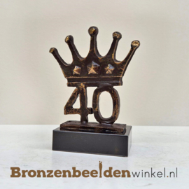 TOP 40 jaar vrouw cadeau "Kroonjaar 40e verjaardag"
