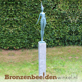 Tuinbeeld vrouw "Elegantie" van brons BBW231674br