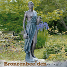 Bronzen fontein Vrouw met twee Kruiken BBW88160