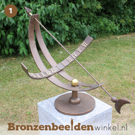 NR 1 | Bronzen beeld Tilburg ''Equatoriale zonnewijzer'' BBW0386br