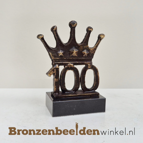 TOP 100 jaar bestaan bedrijf "het Kroonjaar" met jaartal 100 BBW23pb43