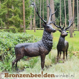 Groot bronzen herten beeld BBW47232