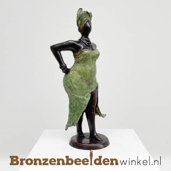 Afrikaans beeld "Zuri" 33 cm bbwDV02GR35