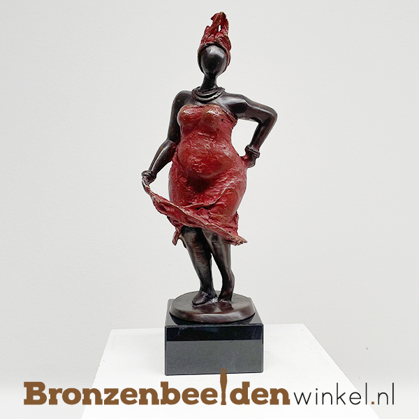 Afrikaans beeld "Amina" 33 cm bbwDV01GR35