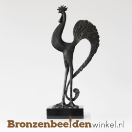 Bronzen haan "De sierlijke haan" BBW004br77